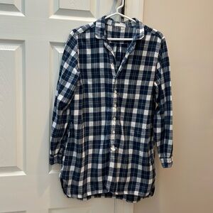 CP Shades Plaid Flannel Button-Up Tunic
